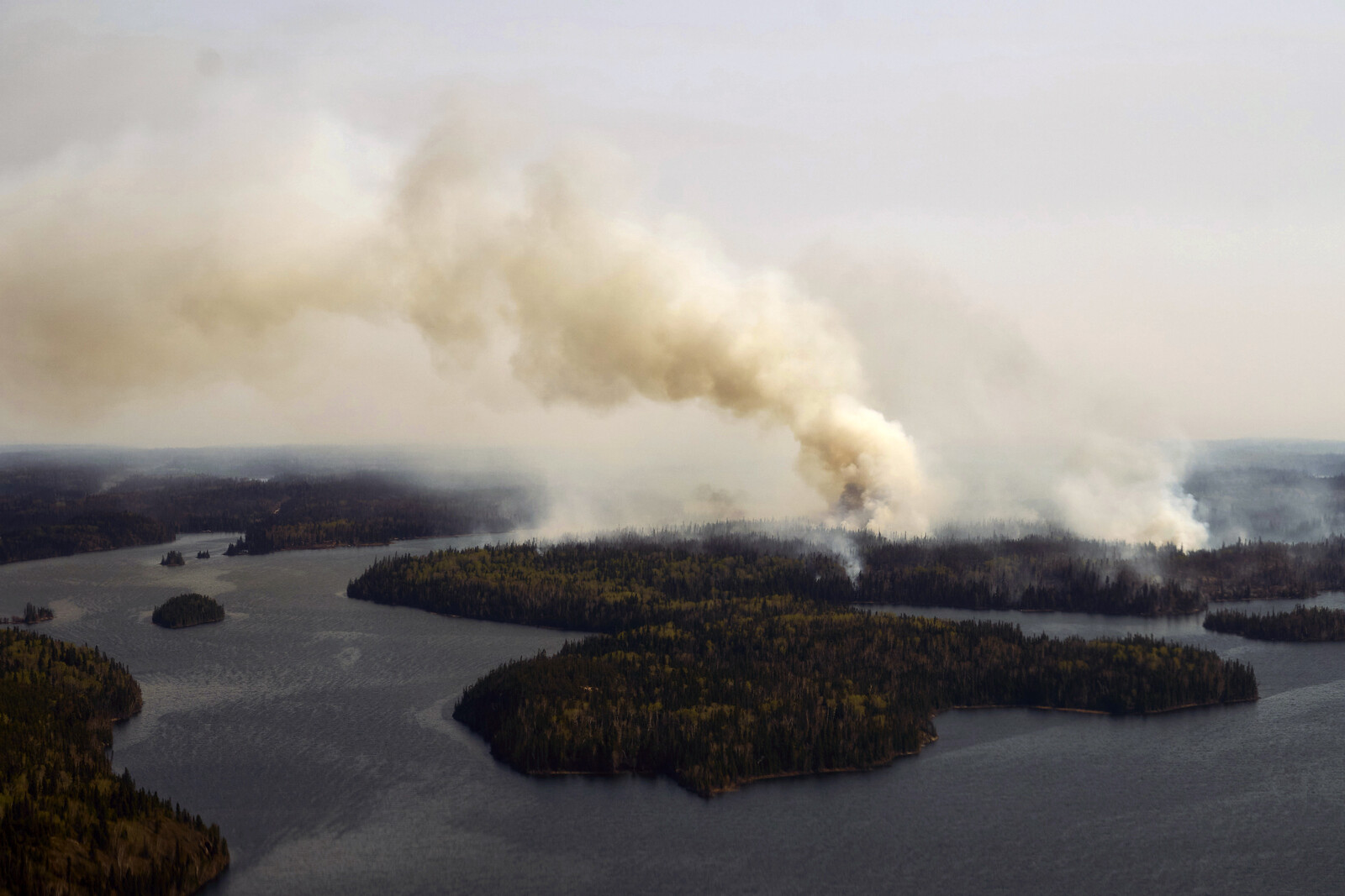 Forest Fire Threatens Flin Flon
