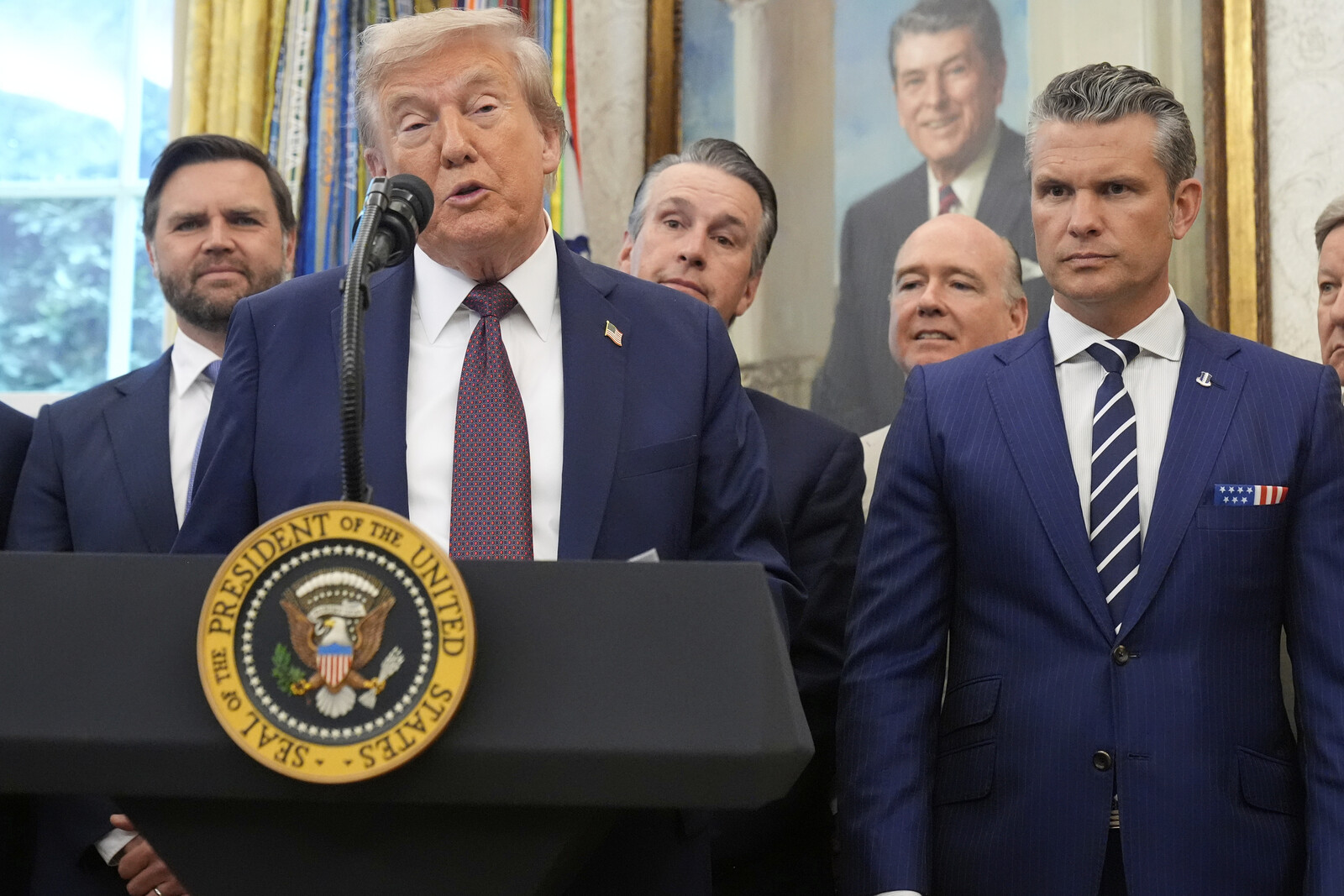 Trump Reemerges to Announce Military Space Command Move to Alabama