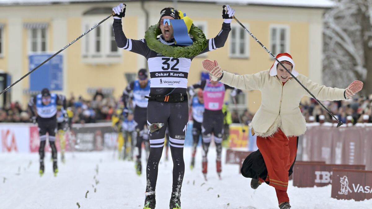 Kardin wins Vasaloppet with Myhlback's skis