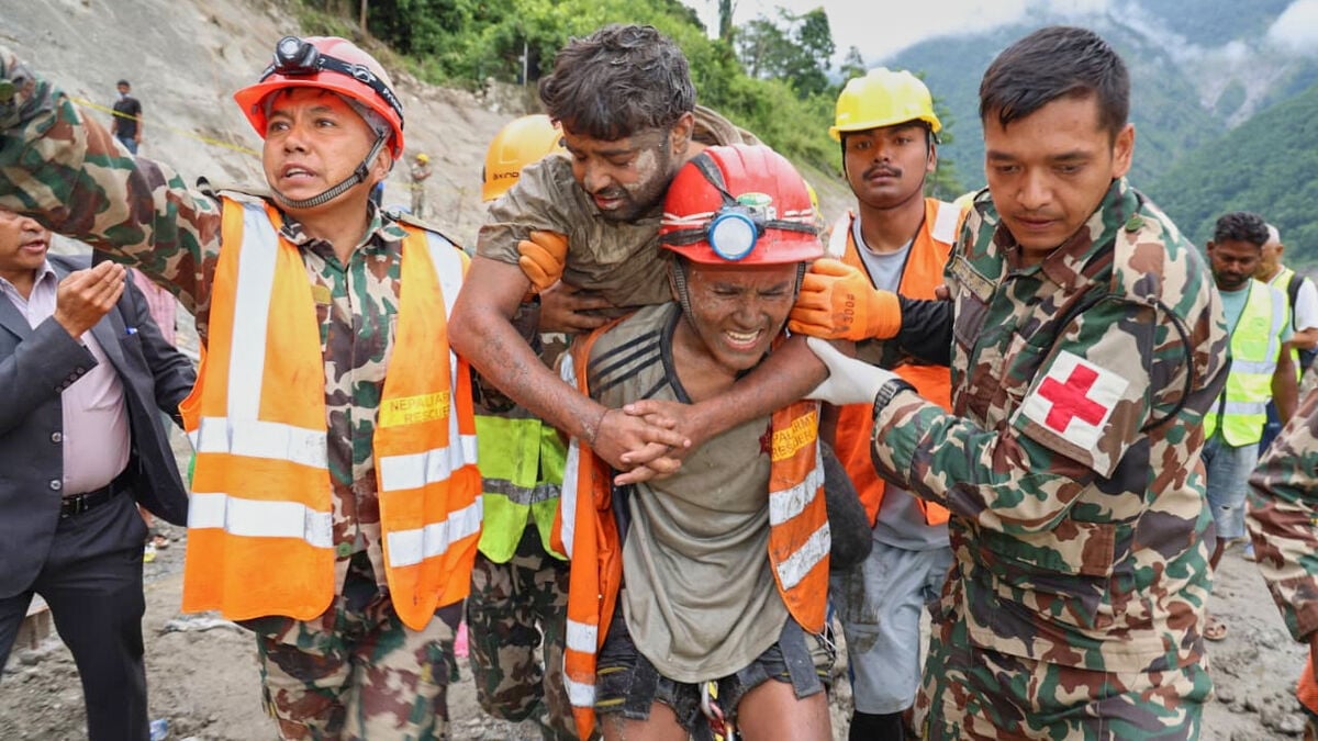 Two rescued from Nepal hydroelectric tunnel nine days after landslide