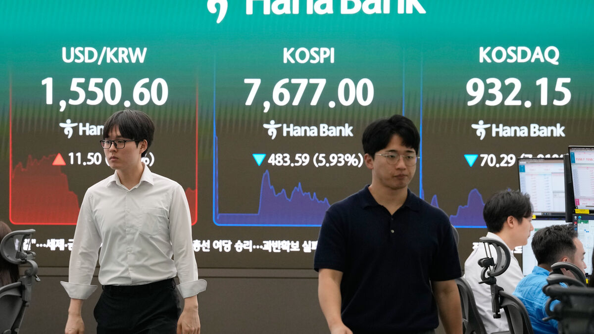 Dark on stock markets in