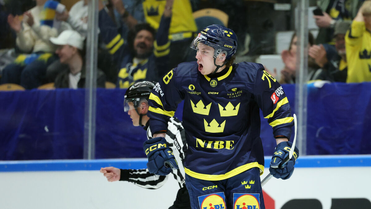 Six debutants behind all goals as Tre Kronor crush Switzerland 8–1