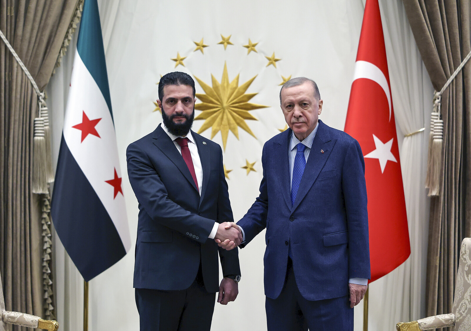 Syria's new leader seeks support from Turkey