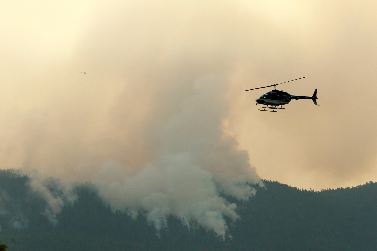 Massive Forest Fire Threatens Port