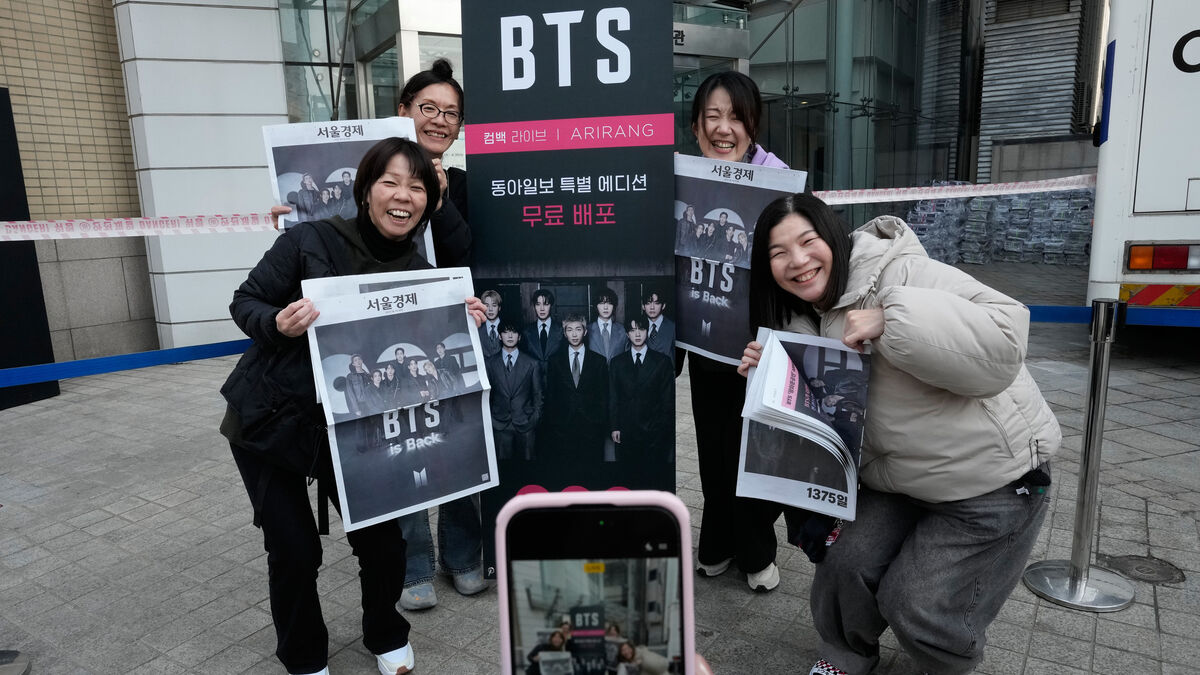 BTS success - four million bought the comeback album