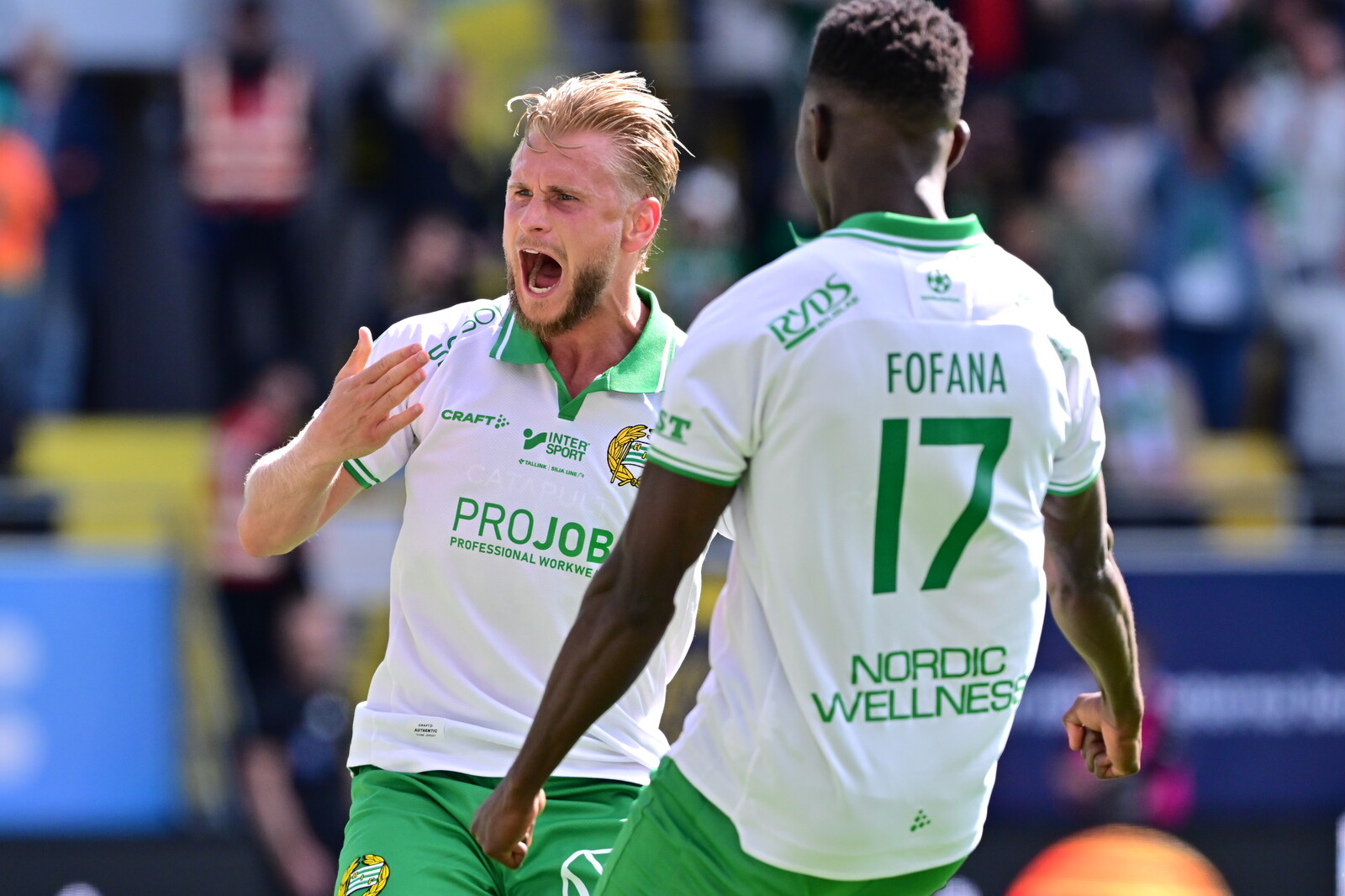 Simon Strand Celebrates Goal Against Former Club Elfsborg in Hammarby Win