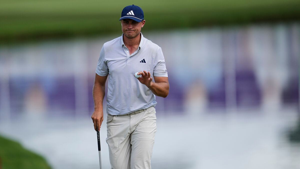 Ludvig Åberg in contention at St Jude Championship after seven birdies