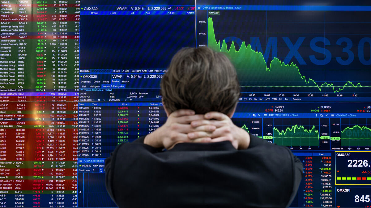 Shaky stock market ended in
