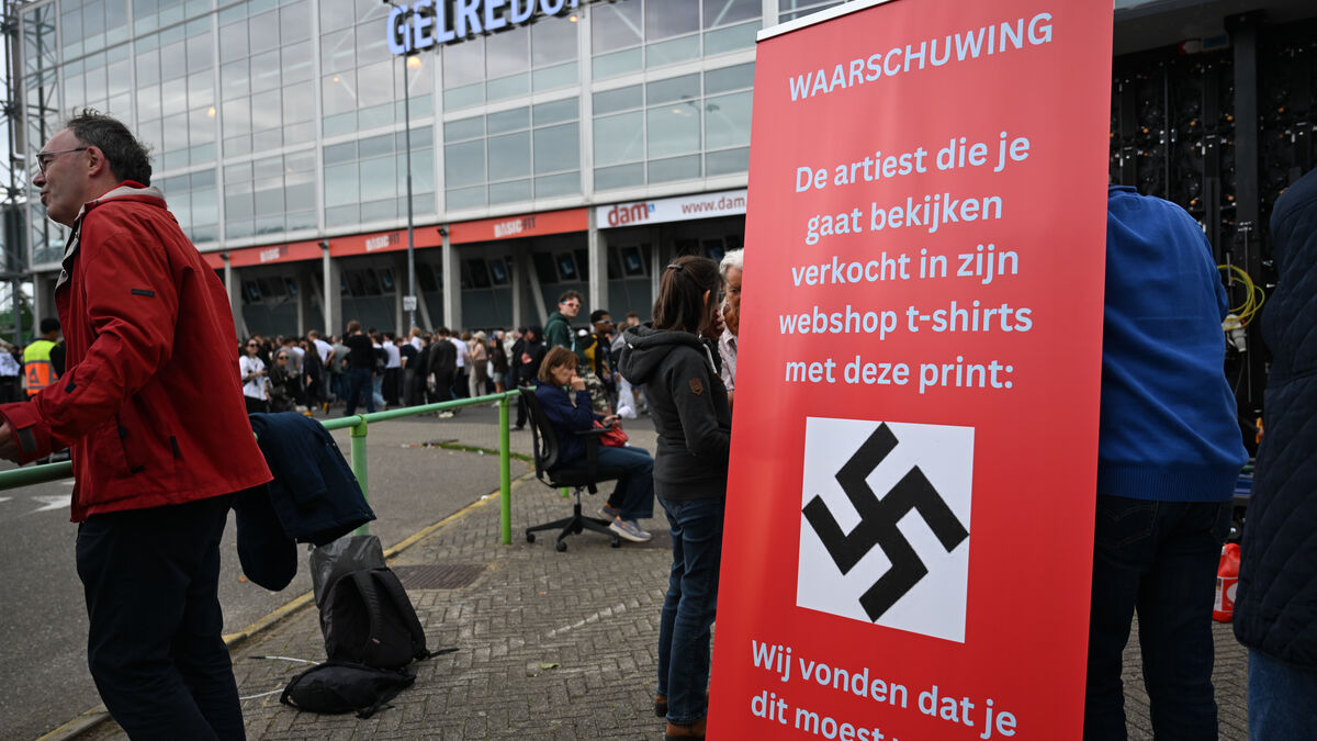 Protesters met Ye at Western European premiere in Arnhem