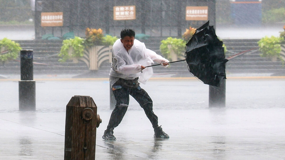 Beijing could get more than a third of its annual rain in one day as typhoon brings heavy storms