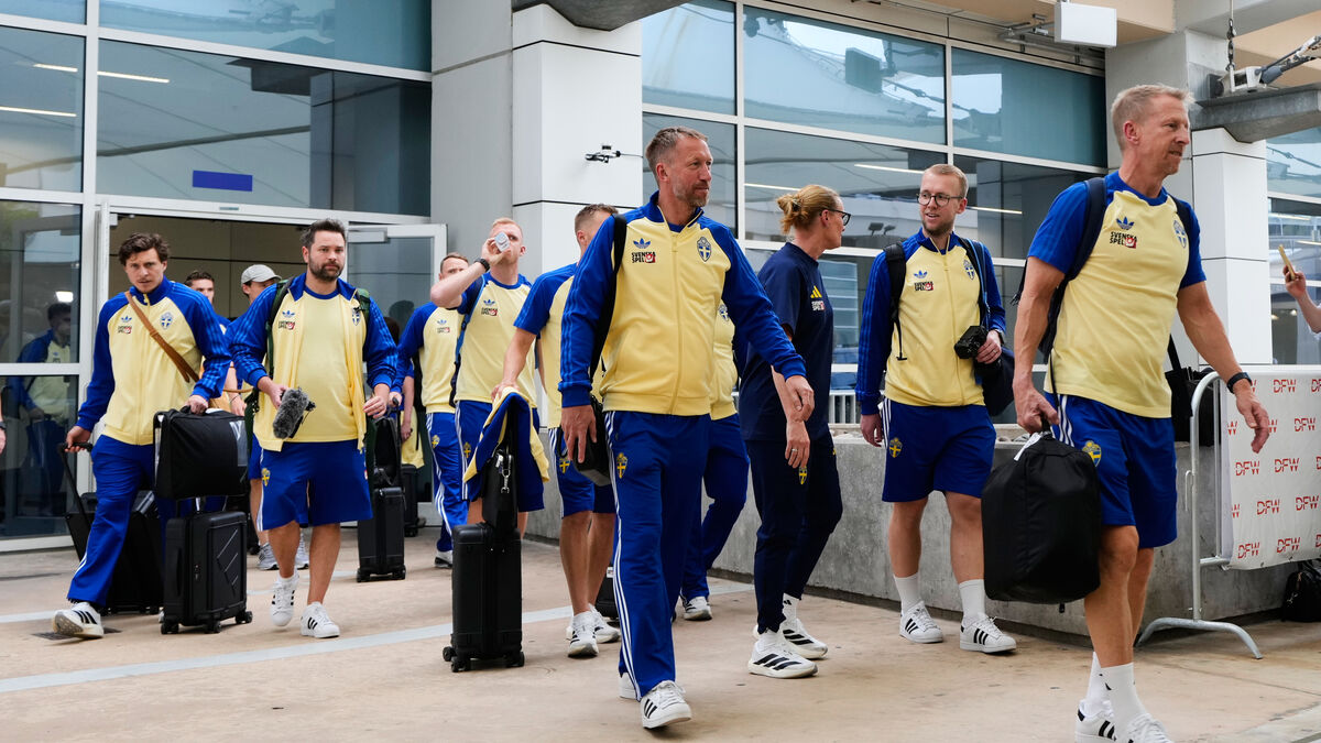 Sweden national team arrives in Dallas, finally in place