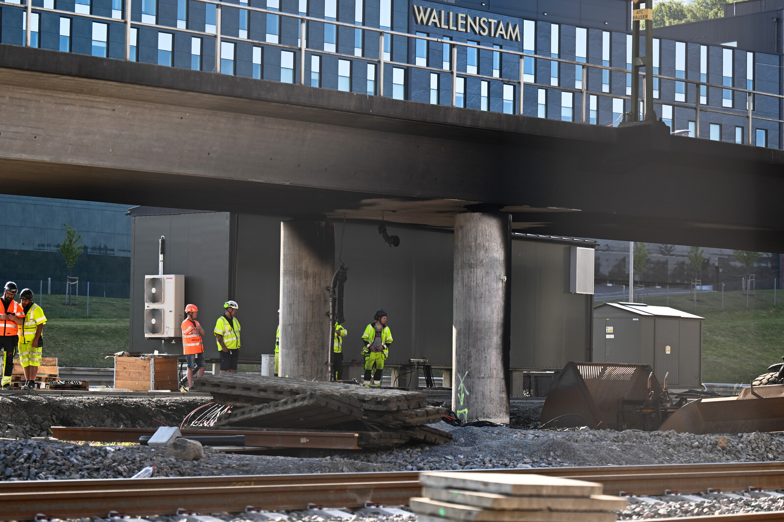 Fire in Cable at Västlänken