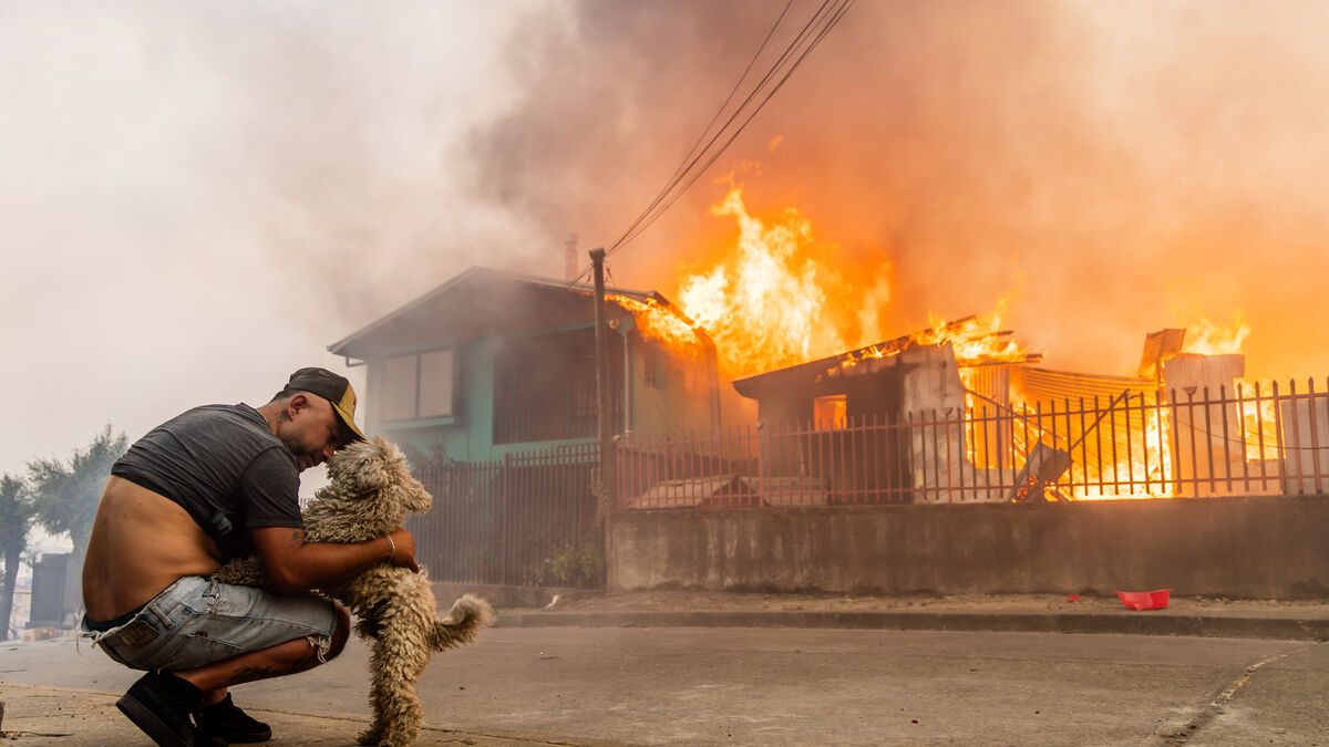 Fires in Chile - death