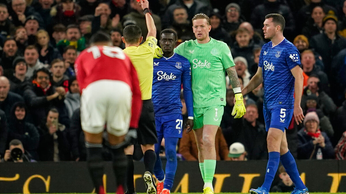 Hit his own teammate – got a red card