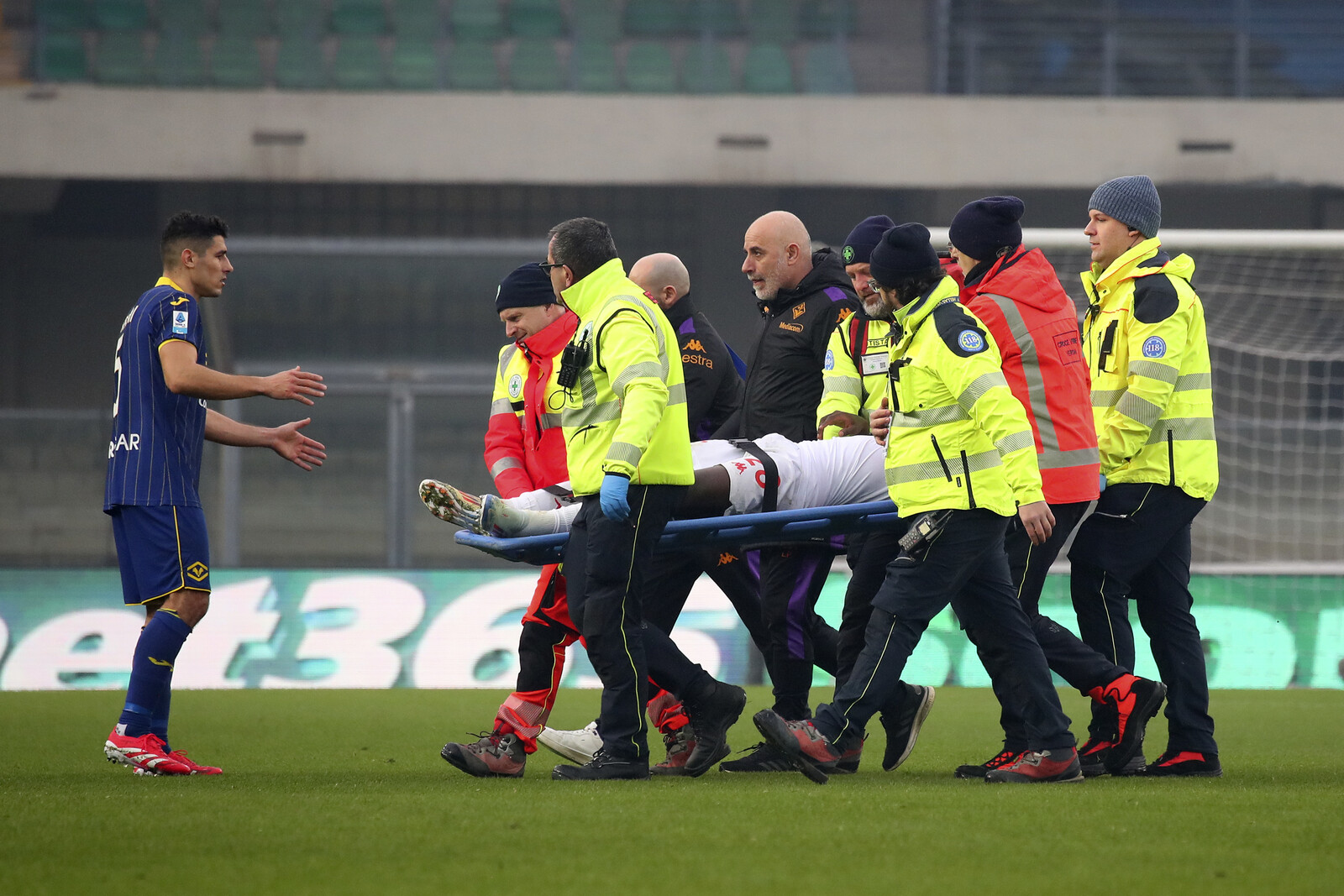 Collapsed after a blow – has been discharged from hospital