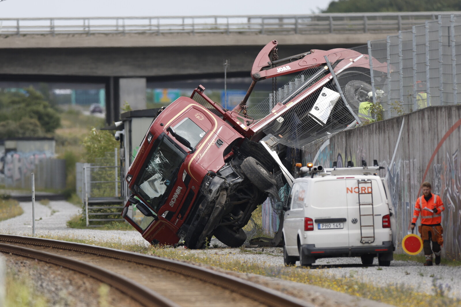 Truck Accident Disrupts Train Traffic