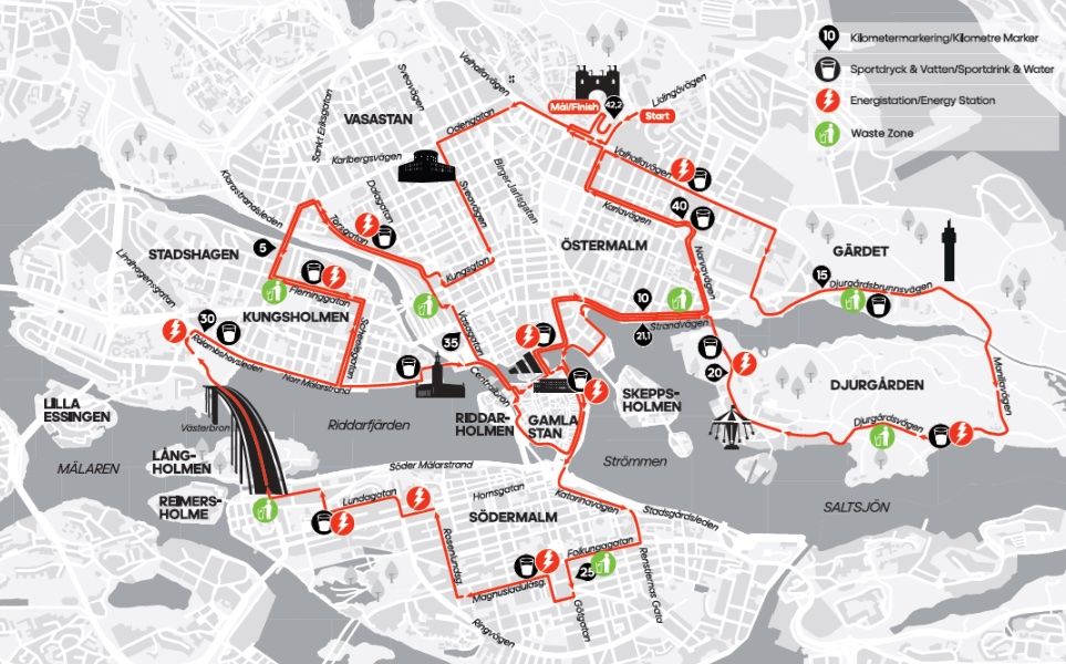 stockholm marathon course