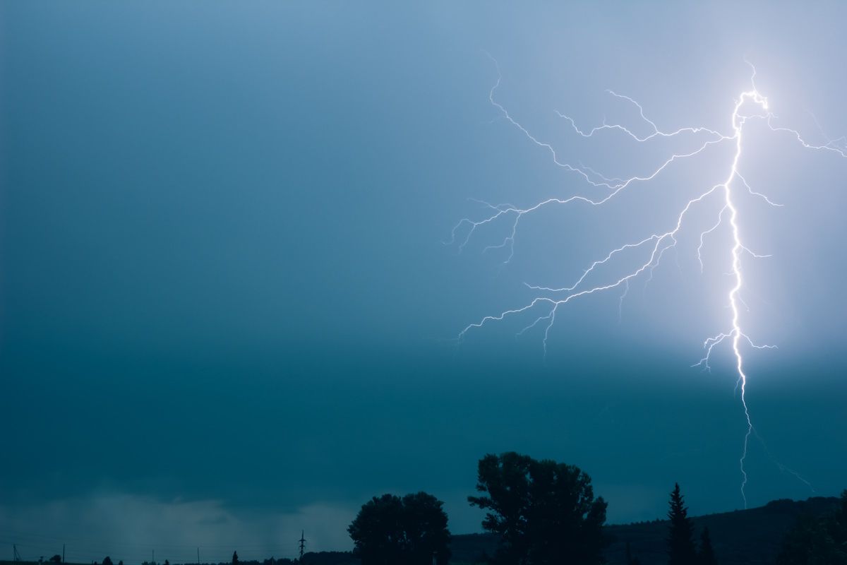 Thunder lightning in Sweden